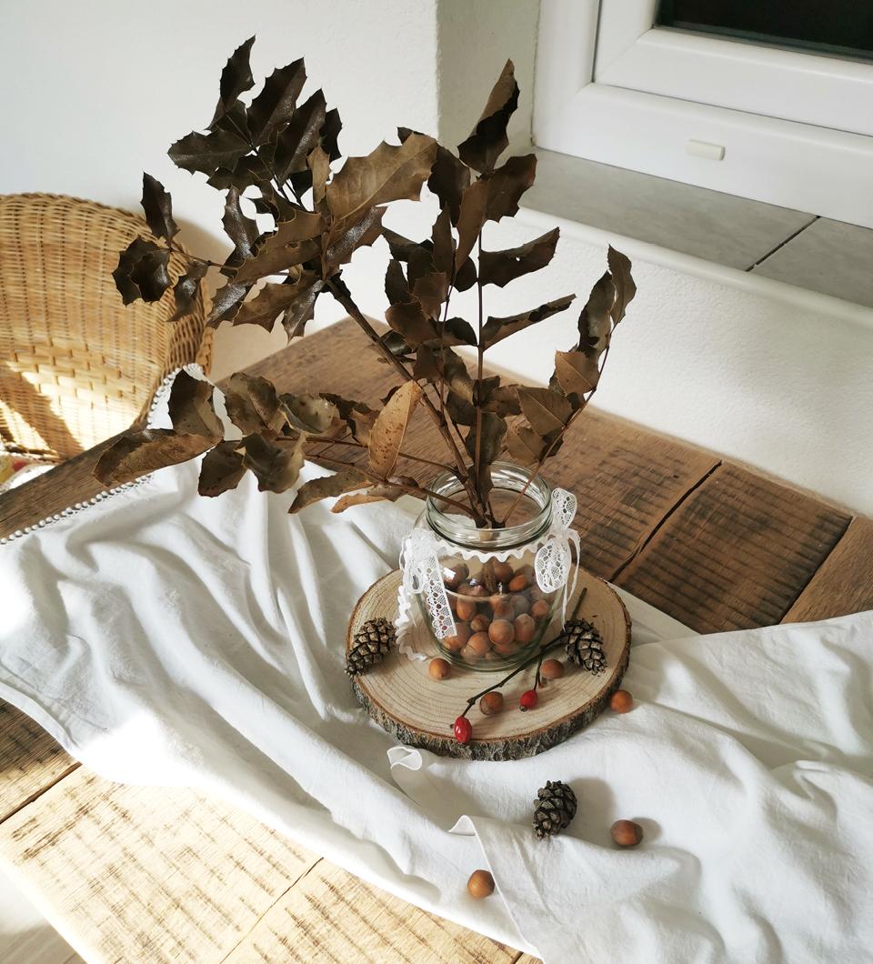 Naturalne dekoracje wnętrza - dekoracje w słoiku