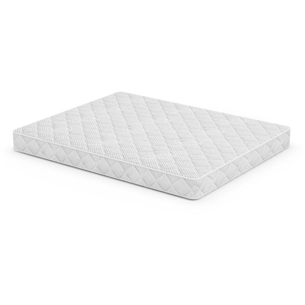 FEDERNKERNMATRATZE Mediro Form 20 cm,7-Zone, mit Hoch-Elastischer-Schaum, H2, 140x200 - Weiß, Kunststoff (140/200cm) - Beautysofa