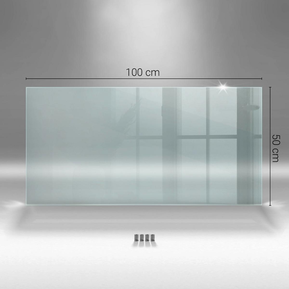 KÜCHENRÜCKWAND – 100x50 cm - Transparent, Glas (100/50/0.4cm) - Wallfluent