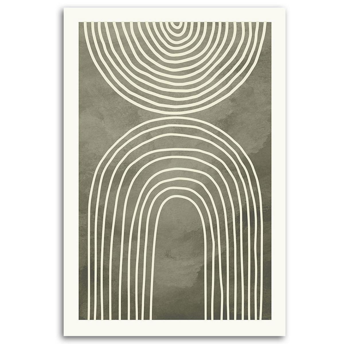 KUNSTDRUCK Grün 60/90 cm - Grün, Textil (60/90cm) - KUNSTLOFT