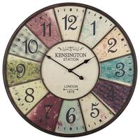 WANDUHR Metall bunt Boswil - Multicolor, Metall (59/59/4cm) - Beliani