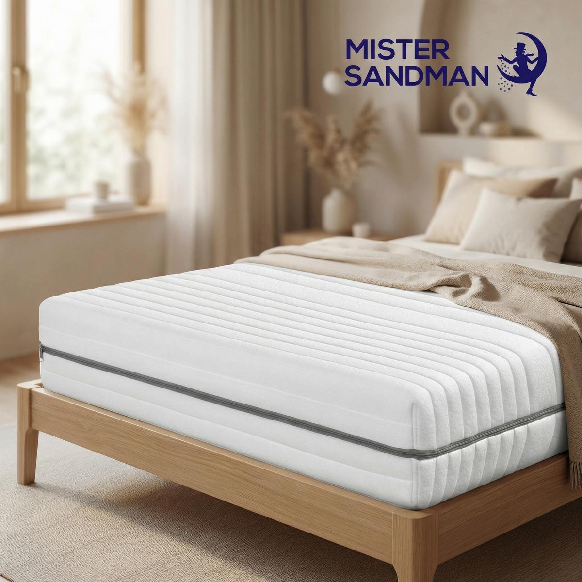 KALTSCHAUMMATRATZE 160x200 cm – 25 cm Komforthöhe – 7 Zonen – H2 H3 - Weiß, Textil (160/200cm) - Schlaftroll