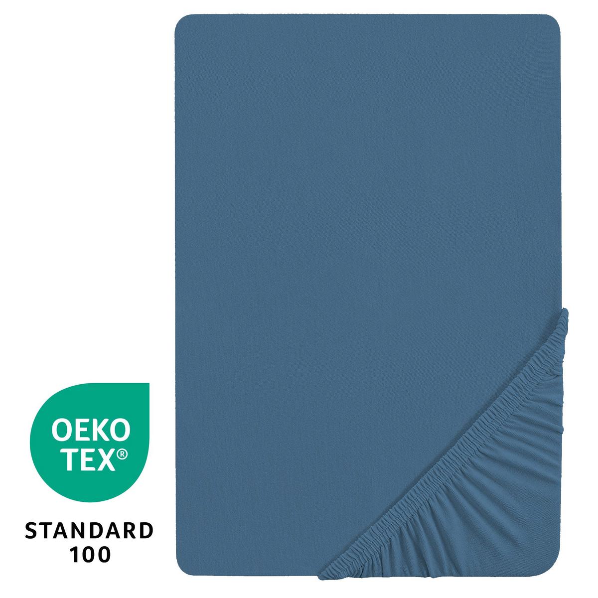 SPANNBETTLAKEN 40 x 90 – 45 x 90 cm - Blau, Textil (45/90cm) - Roba