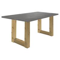 ESSTISCH ausziehbar Eila 1 140 x 90 x 75 Esszimmertisch Asteiche/Graphit - Grau, Holz (140/90/75cm) - 58aufmkessel