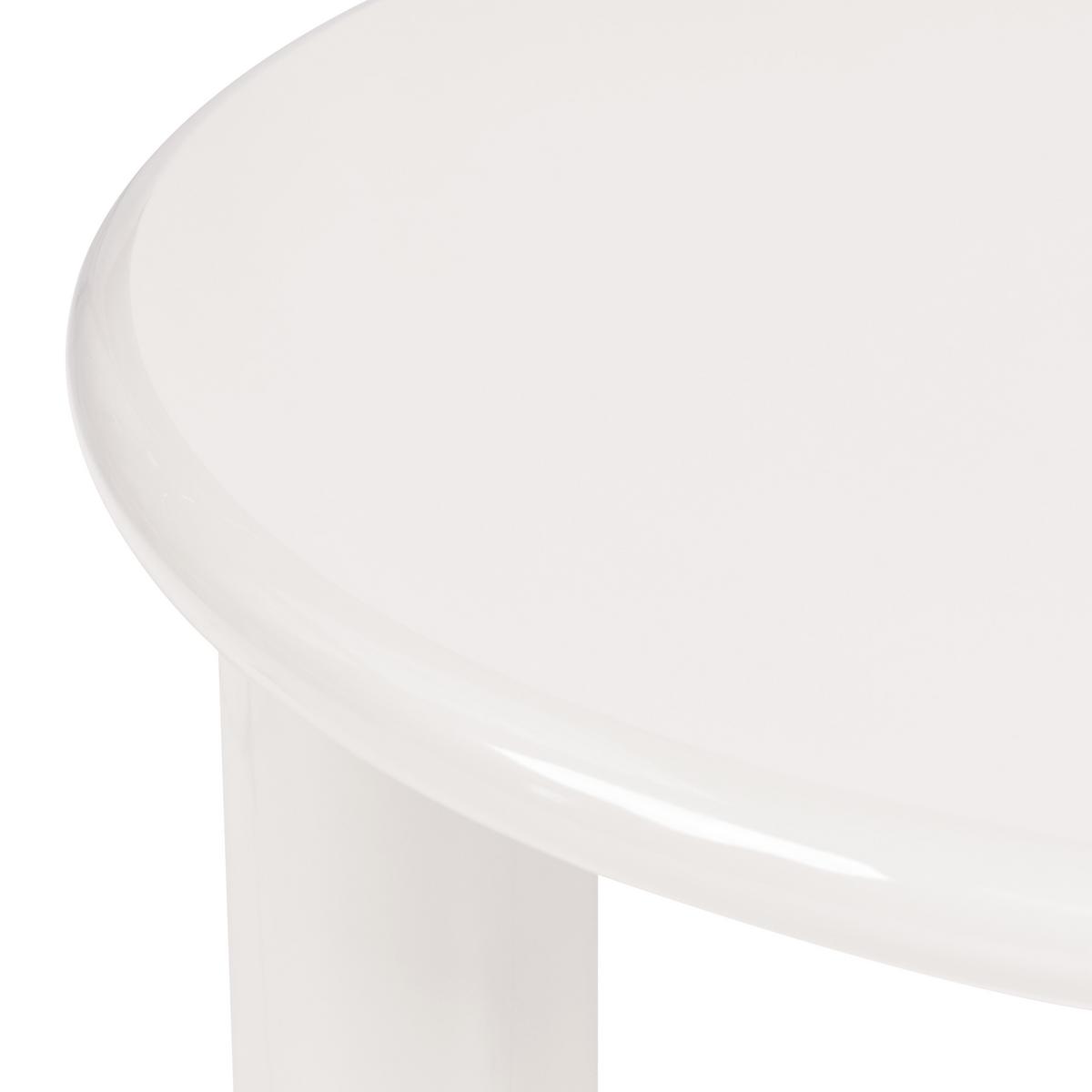 COUCHTISCH Cremeweiß Itasca - Creme/Weiß, Holzwerkstoff (80/80/35cm) - Beliani