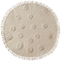 KINDERTEPPICH Beige 140 cm Baumwolle Wahar - Beige, Textil (140/140cm) - Beliani