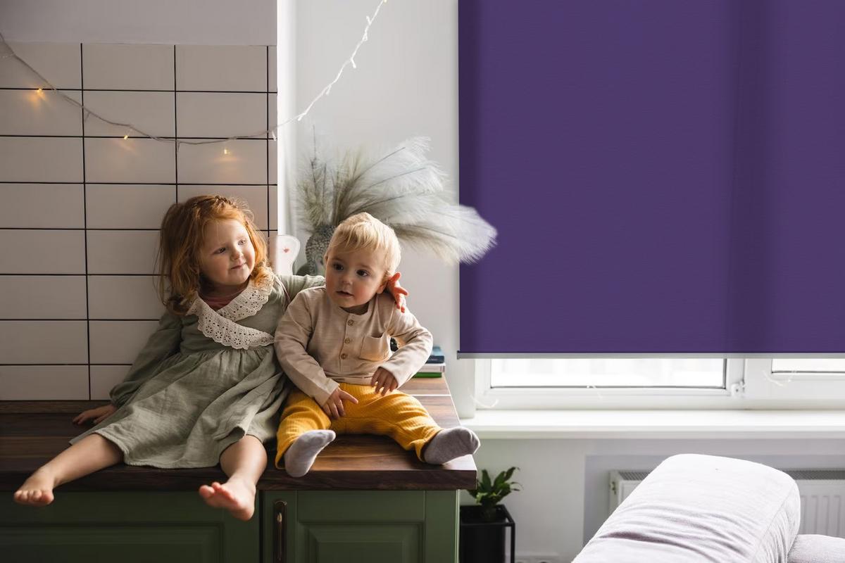 INNENROLLO - Fensterrollo - Rollo - 90x180 cm - Lila - Violett, Kunststoff (90/180/0.5cm) - TULUP