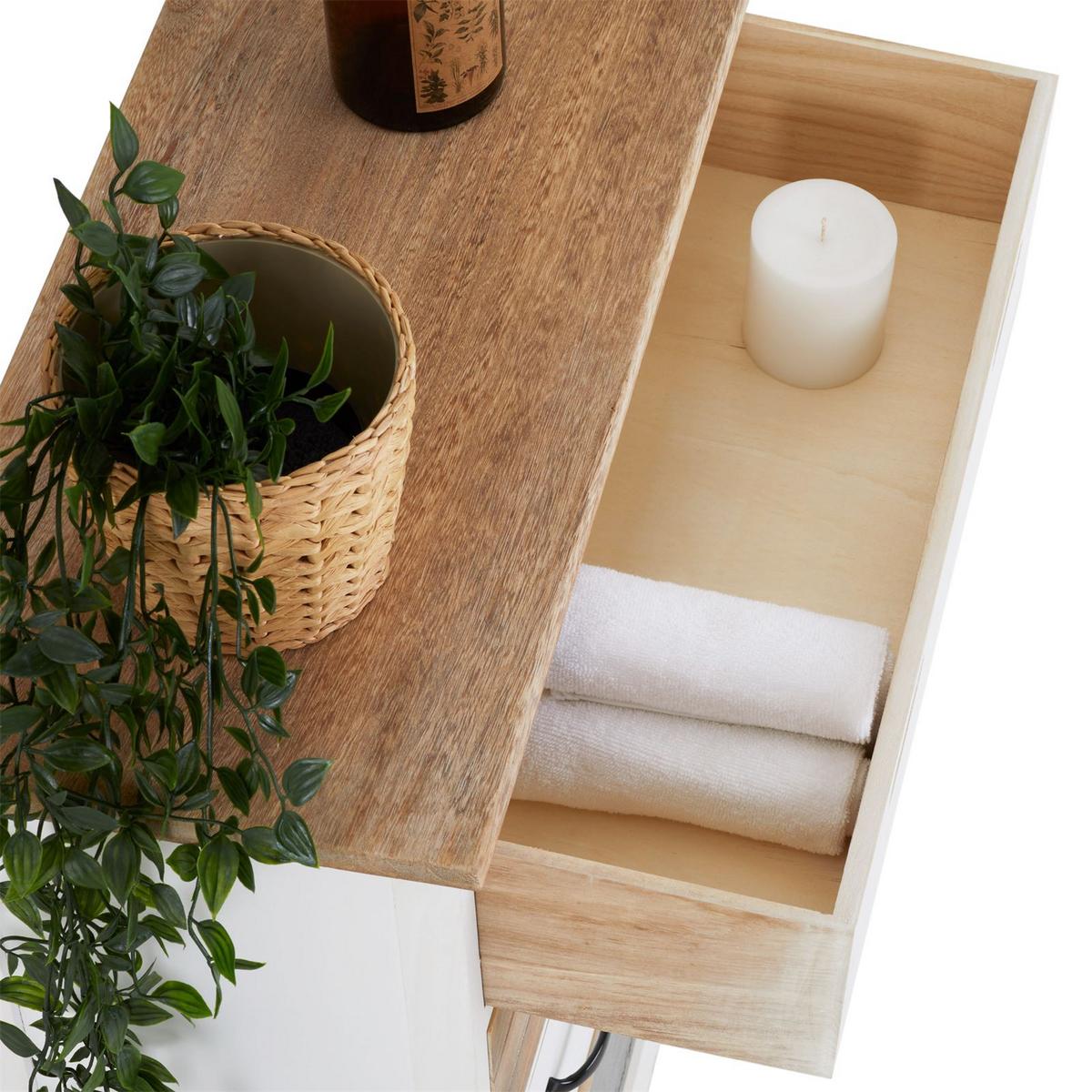 KOMMODE SALVA weiß - Weiß, Holz (58/63/27cm) - CARO-Möbel