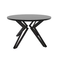 ESSTISCH ausziehbar aus MDF, Schwarz - Schwarz, Holzwerkstoff (120/120/76cm) - Idohome