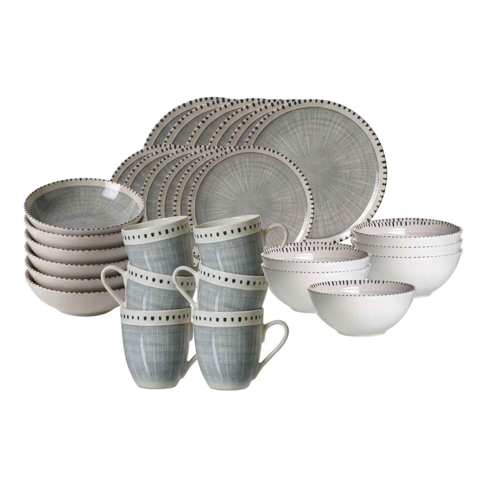 KOMBI-SET Natura Grau 30-tlg. - Grau, Keramik (2/2/2cm) - Ritzenhoff Breker