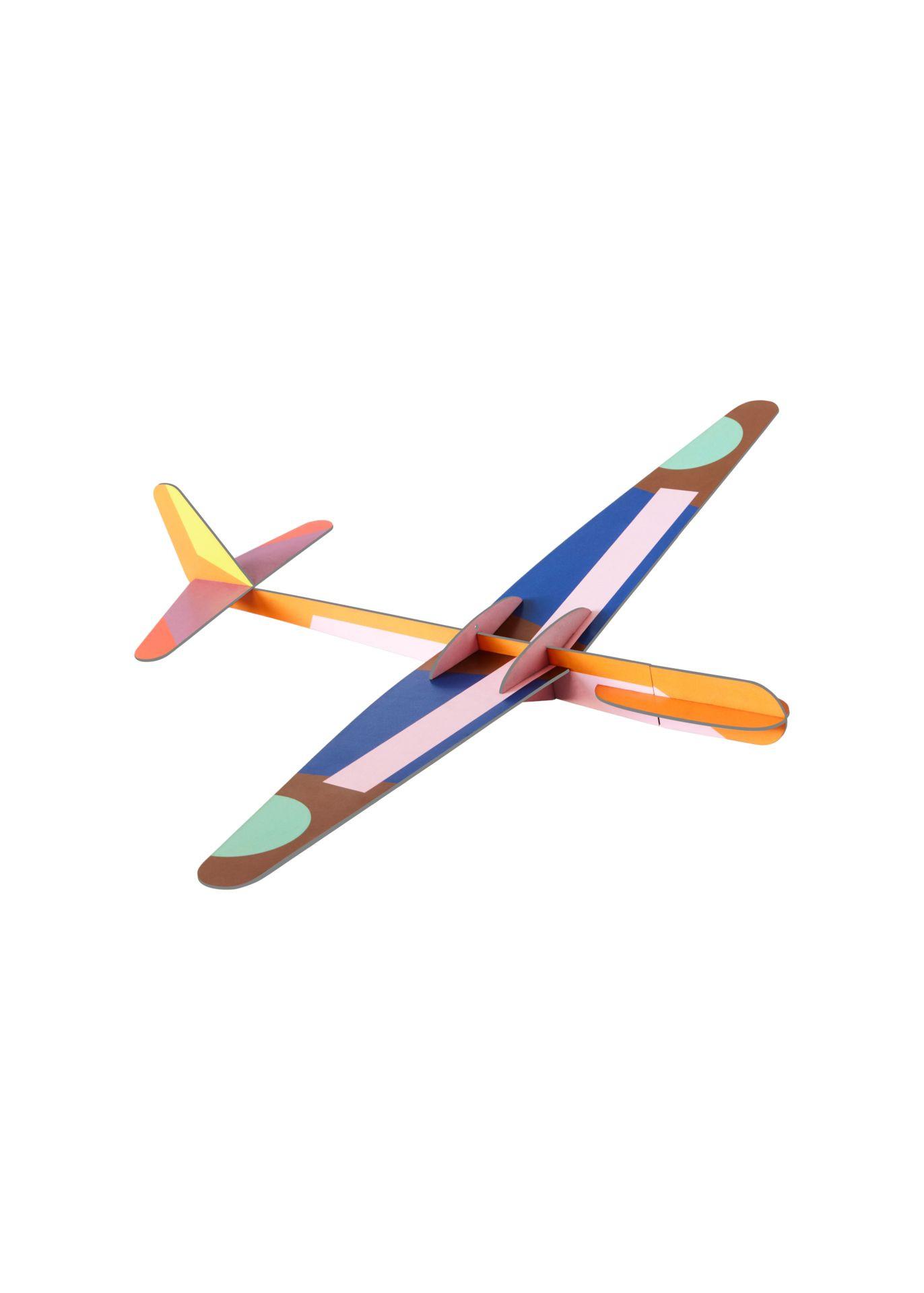 DEKOFIGUR Mobil Segelflugzeug 8/36.5 cm - Multicolor, Wellpappe (0.24/36.5/47cm) - Studio Roof