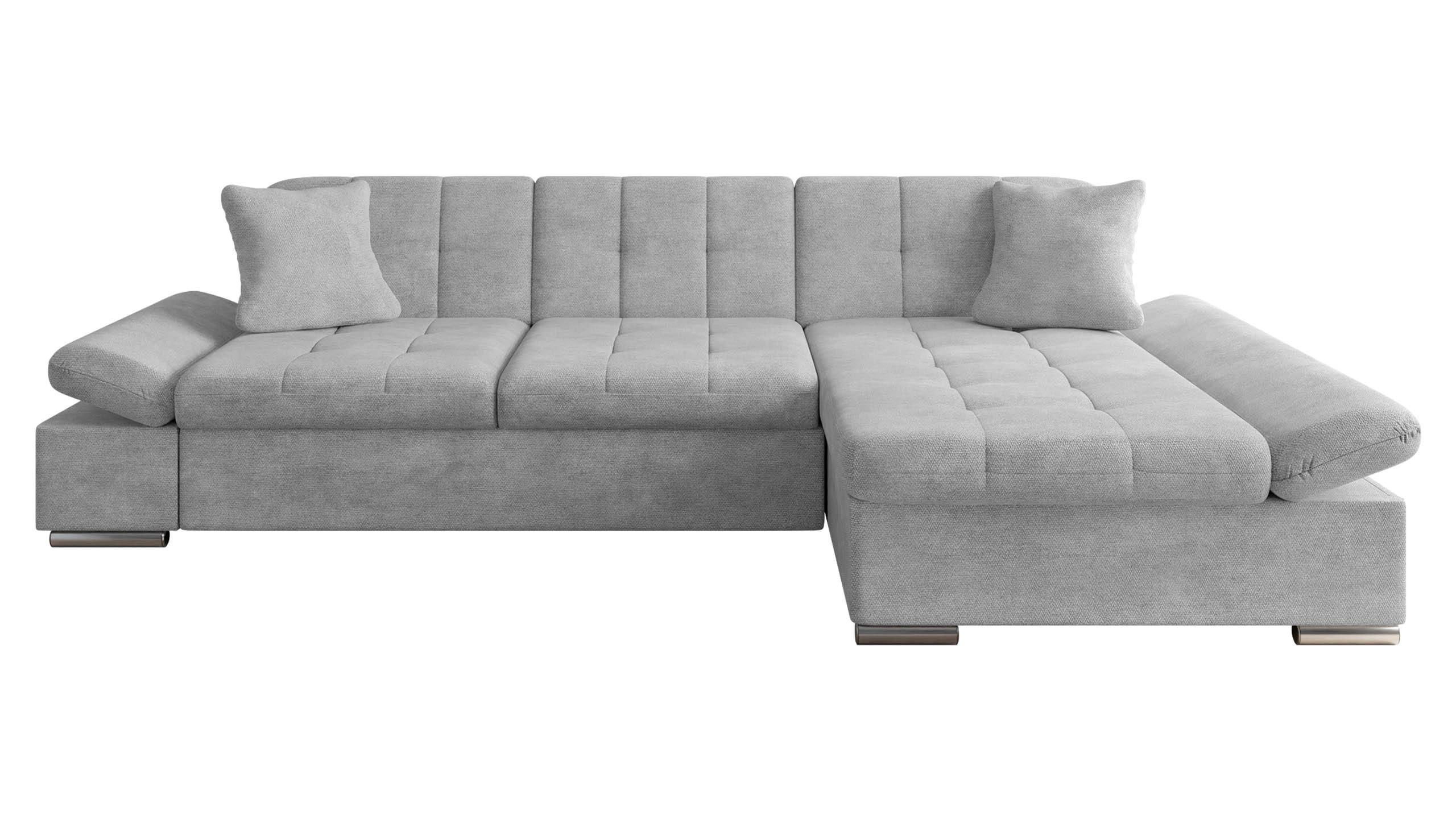 ECKSOFA Montana, Seite: Rechts - Silberfarben, Holz/Textil (278/161cm) - MIRJAN24