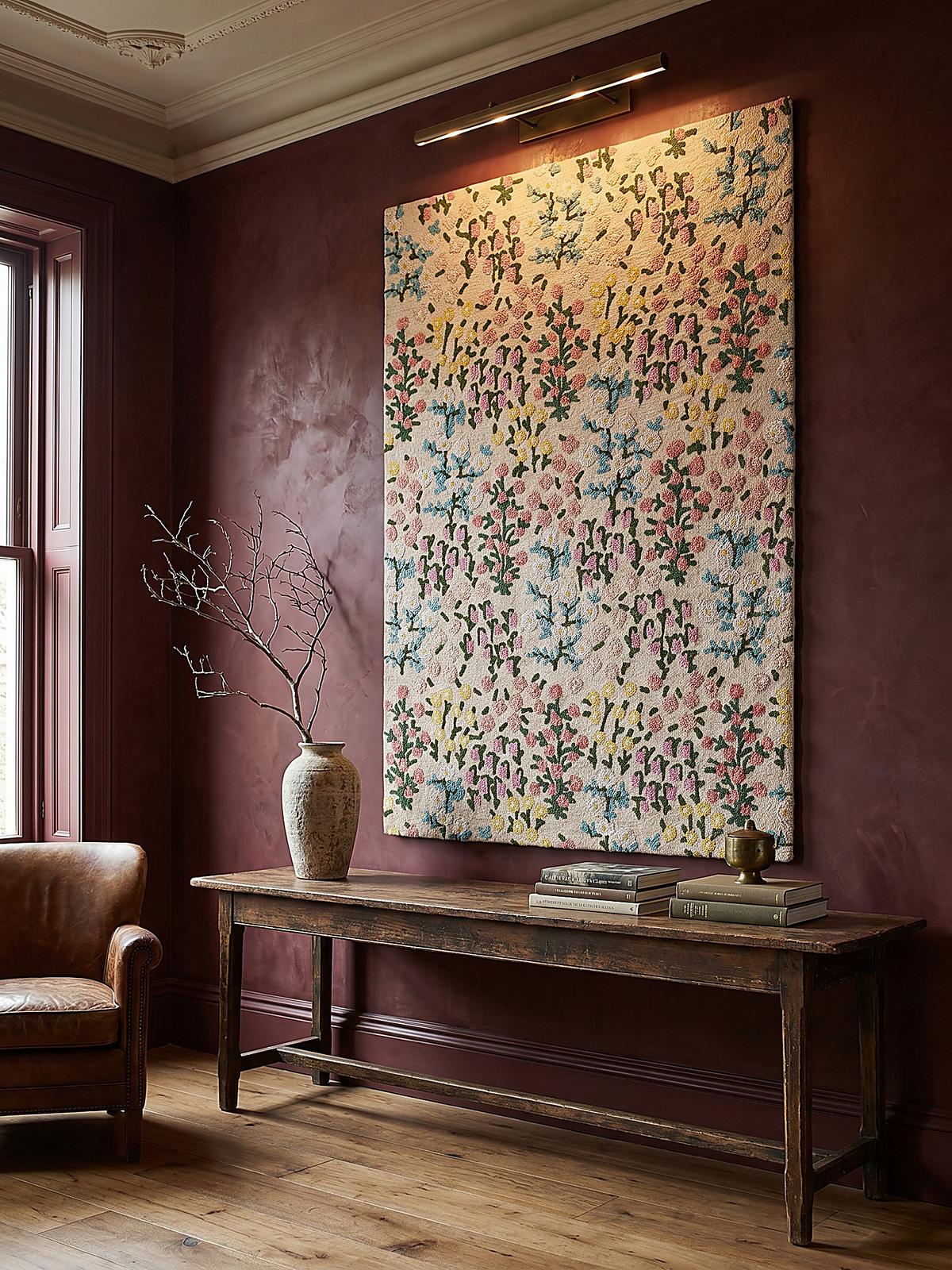 WOLLTEPPICH VALE, floral, Rosa-Bunt, 120 x 170 cm - Beige, Textil (170/120cm) - KADIMA DESIGN