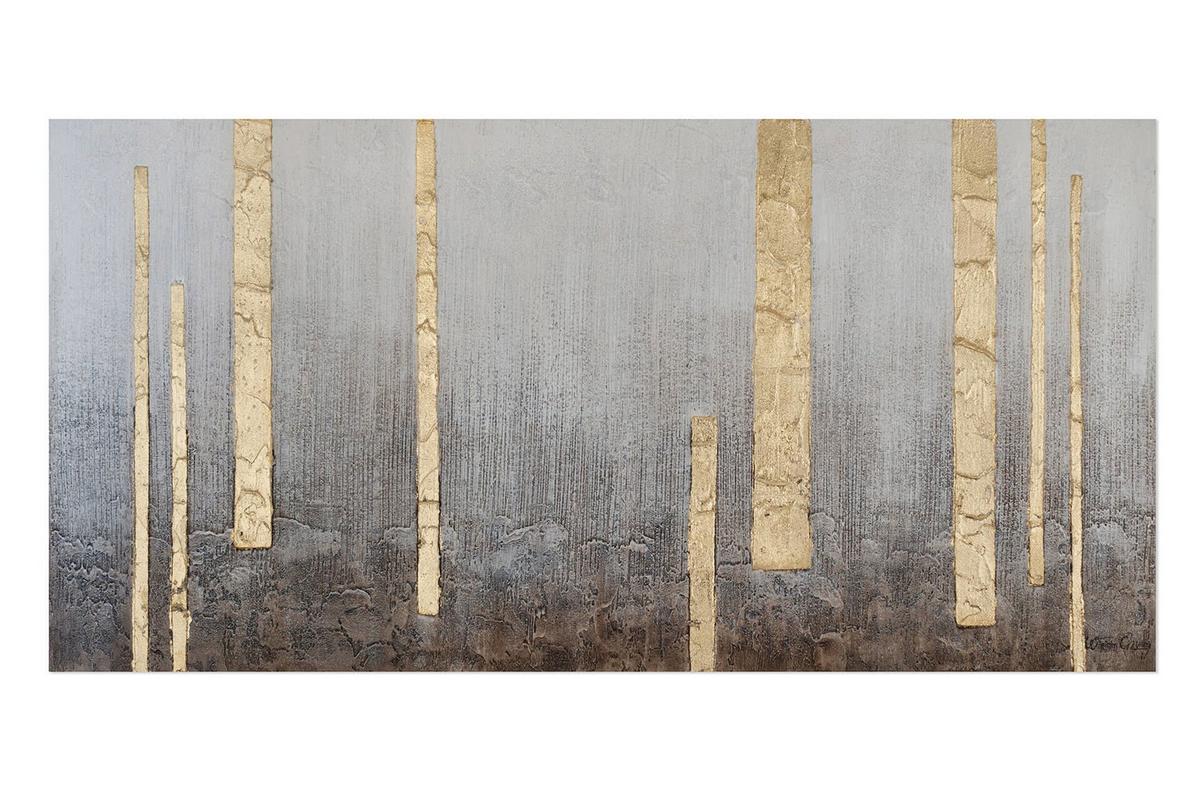 ACRYLBILD HANDGEMALT 120/60 cm - Grau, Holz/Textil (120/60cm) - KUNSTLOFT