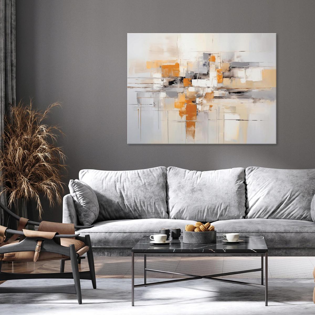 LEINWANDBILD Abstrakt Loft 60x40 - Multicolor, Holzwerkstoff (60/40cm) - Wallarena