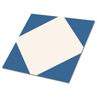 SELBSTKLEBENDE Wandfliesen 9 Stück 30x30 cm - Diamant - Blau, Textil (30/1.6/30cm) - TULUP