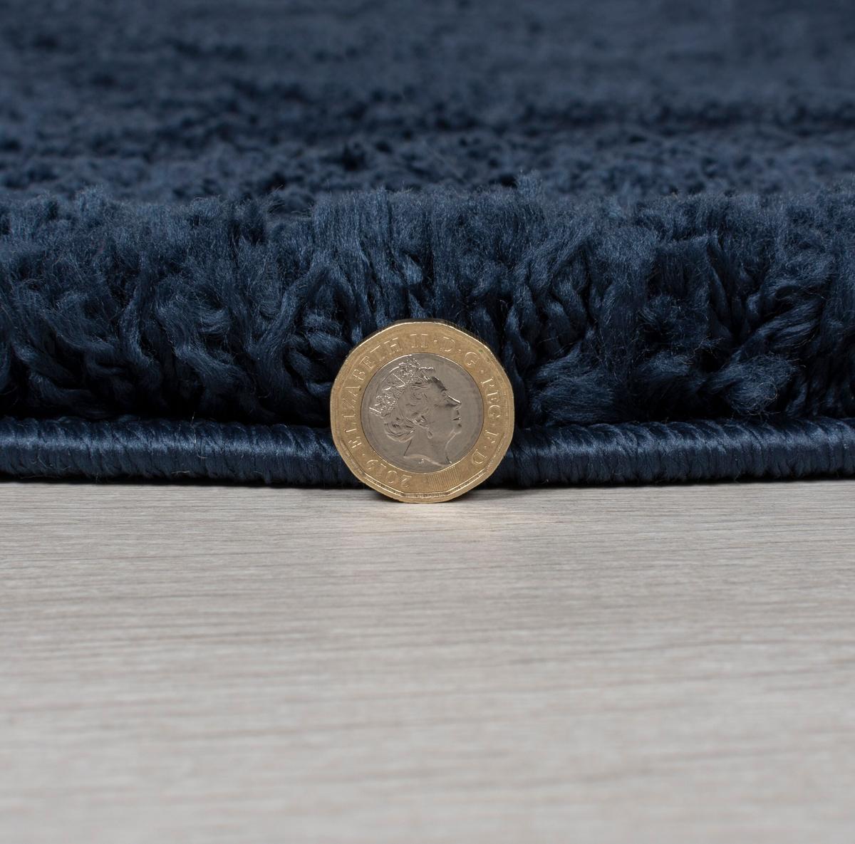 TEPPICH LYNE, einfarbig, Blau, 120 x 170 cm - Blau, Textil (120/170cm) - KADIMA DESIGN