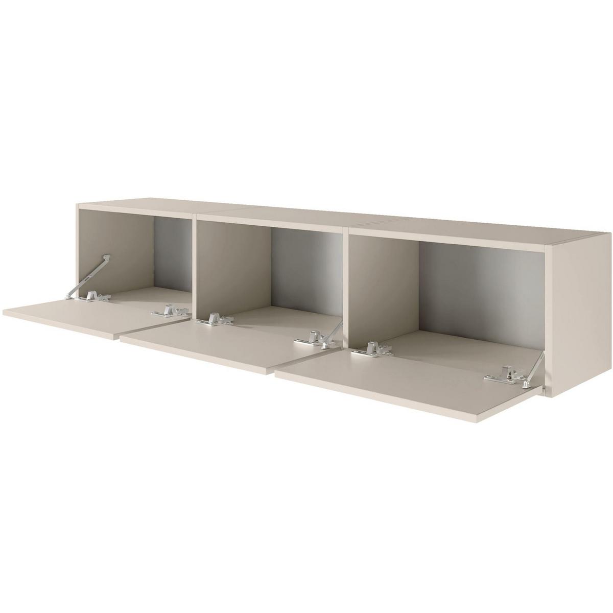 TV-LOWBOARD hängend, 3 Klappen, Kaschmir, 150 cm - Kaschmir, Holzwerkstoff (150.1/30/30cm) - Selsey