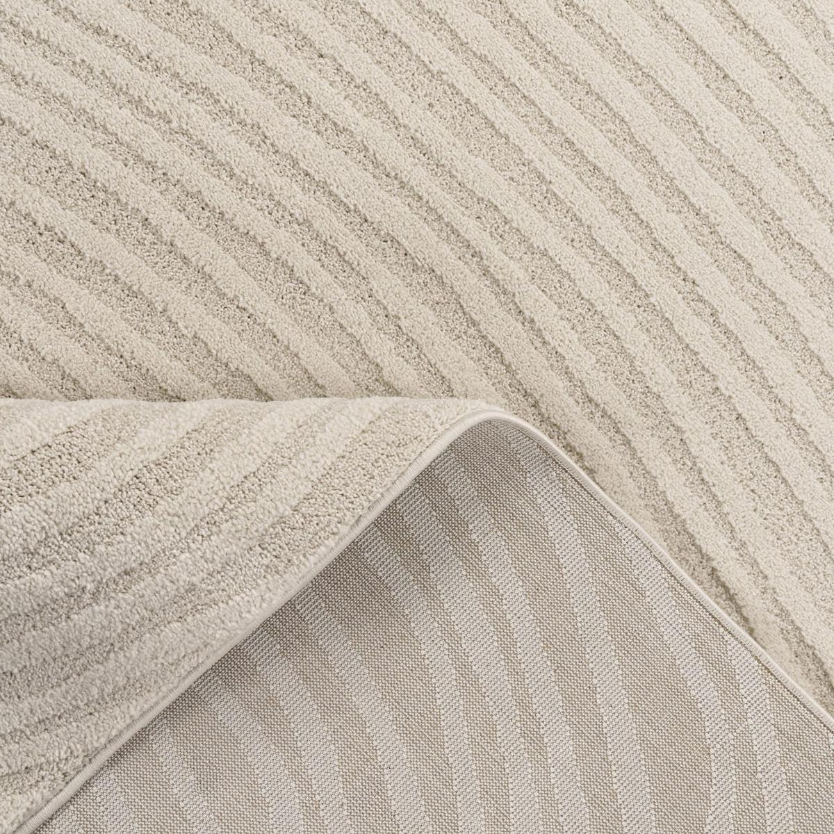 FLACHWEBETEPPICH Boho Creme 80 x 250 cm - Creme, Kunststoff (80/250cm) - TT Home
