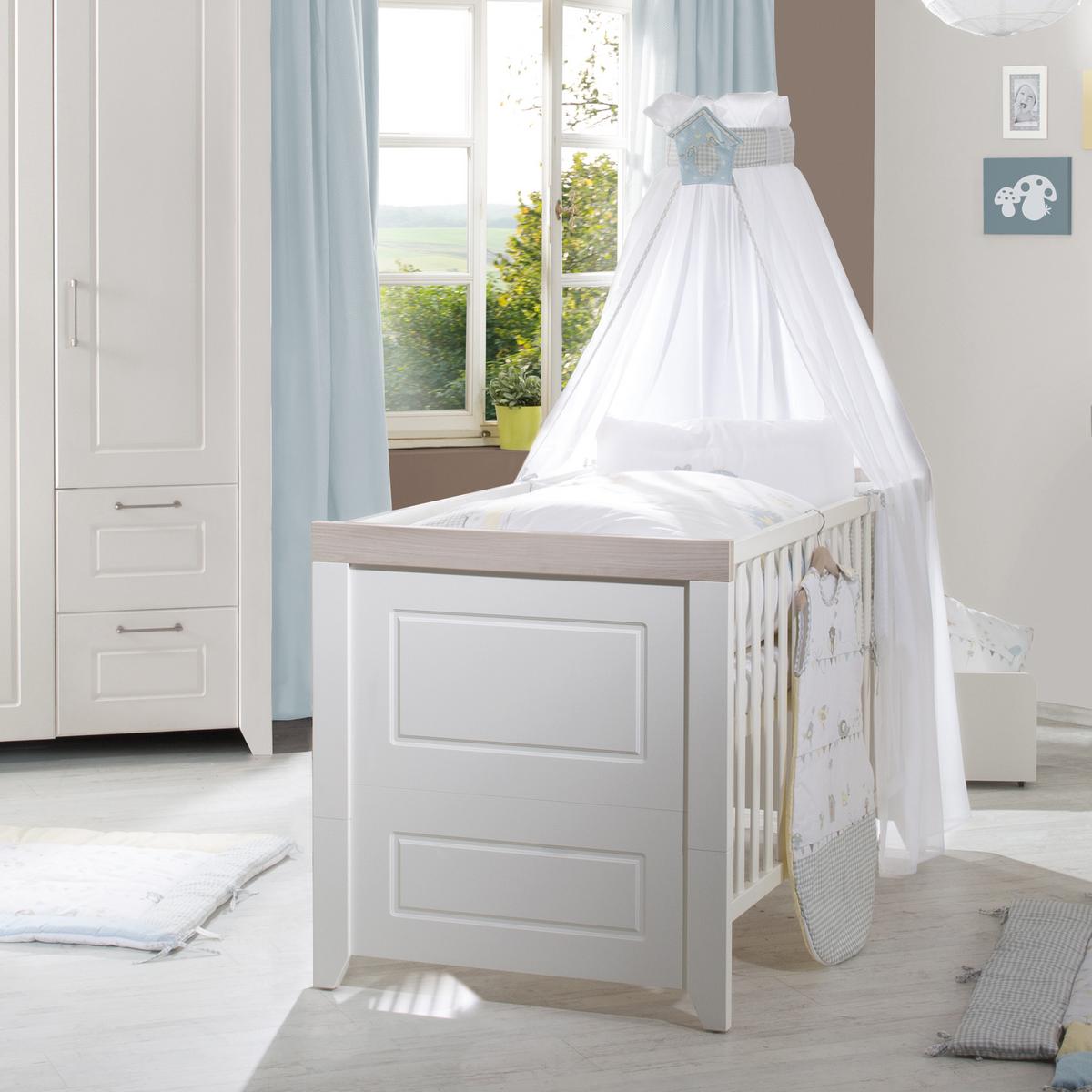 BABYZIMMER-SET Felicia I 3-teilig - Weiß, Holzwerkstoff (76/82/144cm) - Roba
