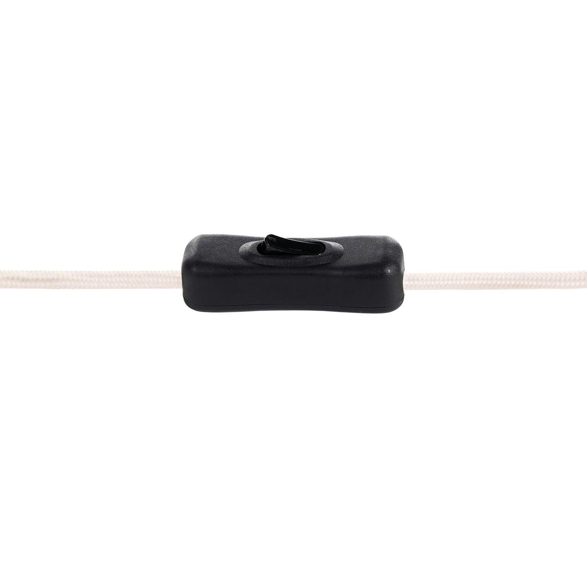TISCHLAMPE Metall Weiß/Beige Loky - Beige/Weiß, Textil (30/30/58cm) - Beliani