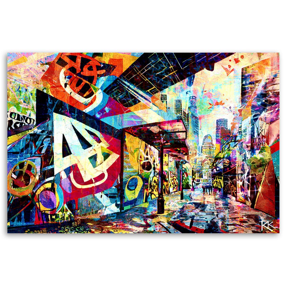 KUNSTDRUCK Lila 120/80 cm - Lila, Textil (120/80cm) - KUNSTLOFT