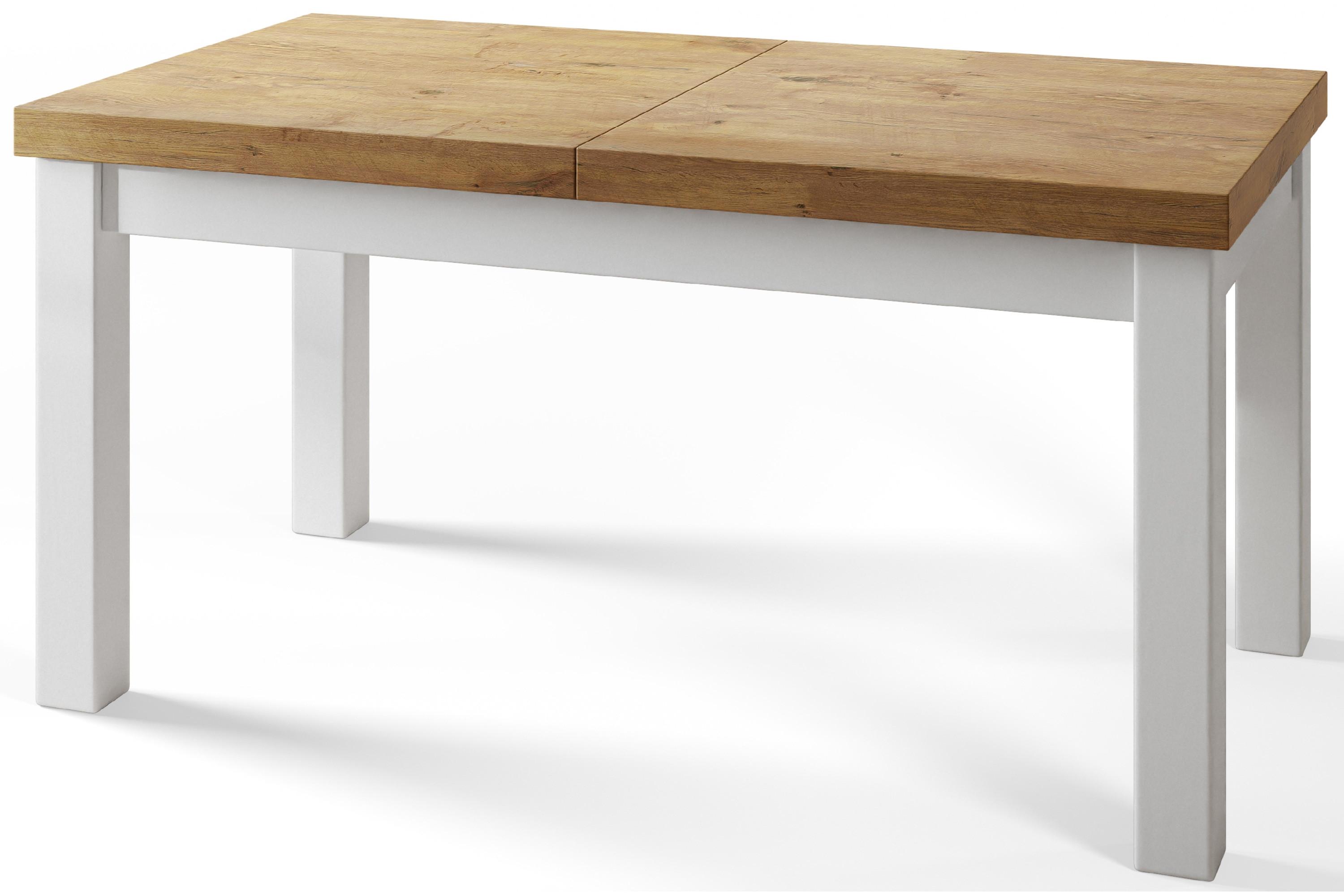 RECHTECKIGER Esstisch Ausziehbar – Moderner Wohnzimmertisch Küchentisch und Esszimmertisch – Tisch mit Holzbeinen, Maßen von 160 – 210 cm – Lancelot - Beige/Weiß, Holzwerkstoff (160/90/78cm) - Alpi-Möbel