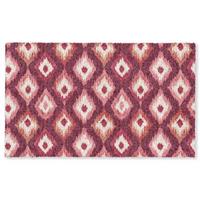 FUSSMATTE Diamantformen - Rosa - Muster - Textur Flurteppich 150x90 cm - Beere, Kunststoff (150/0.4cm) - MuchoWow