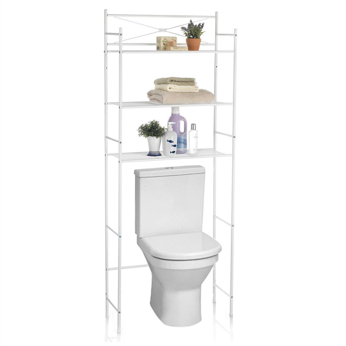 WASCHMASCHINENREGAL MARSA weiß - Weiß, Metall (65/164/22cm) - CARO-Möbel