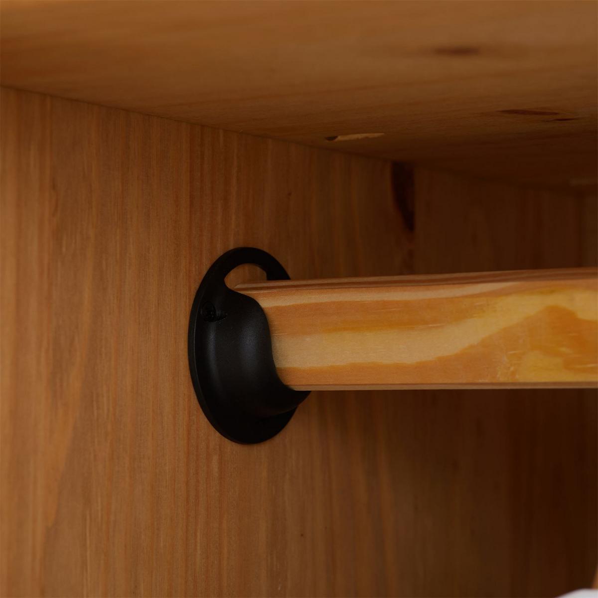 KLEIDERSCHRANK CANCUN gebeizt/gewachst - Kieferfarben, Holz (118/175/50cm) - CARO-Möbel