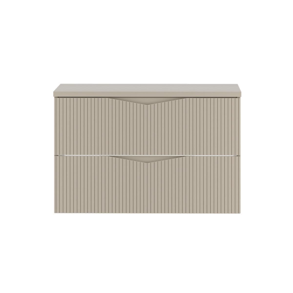 WASCHTISCHUNTERSCHRANK 80.6cm Tao Kaschmir - Beige, Holzwerkstoff (80.6/52.2/46.5cm) - Petits-meubles