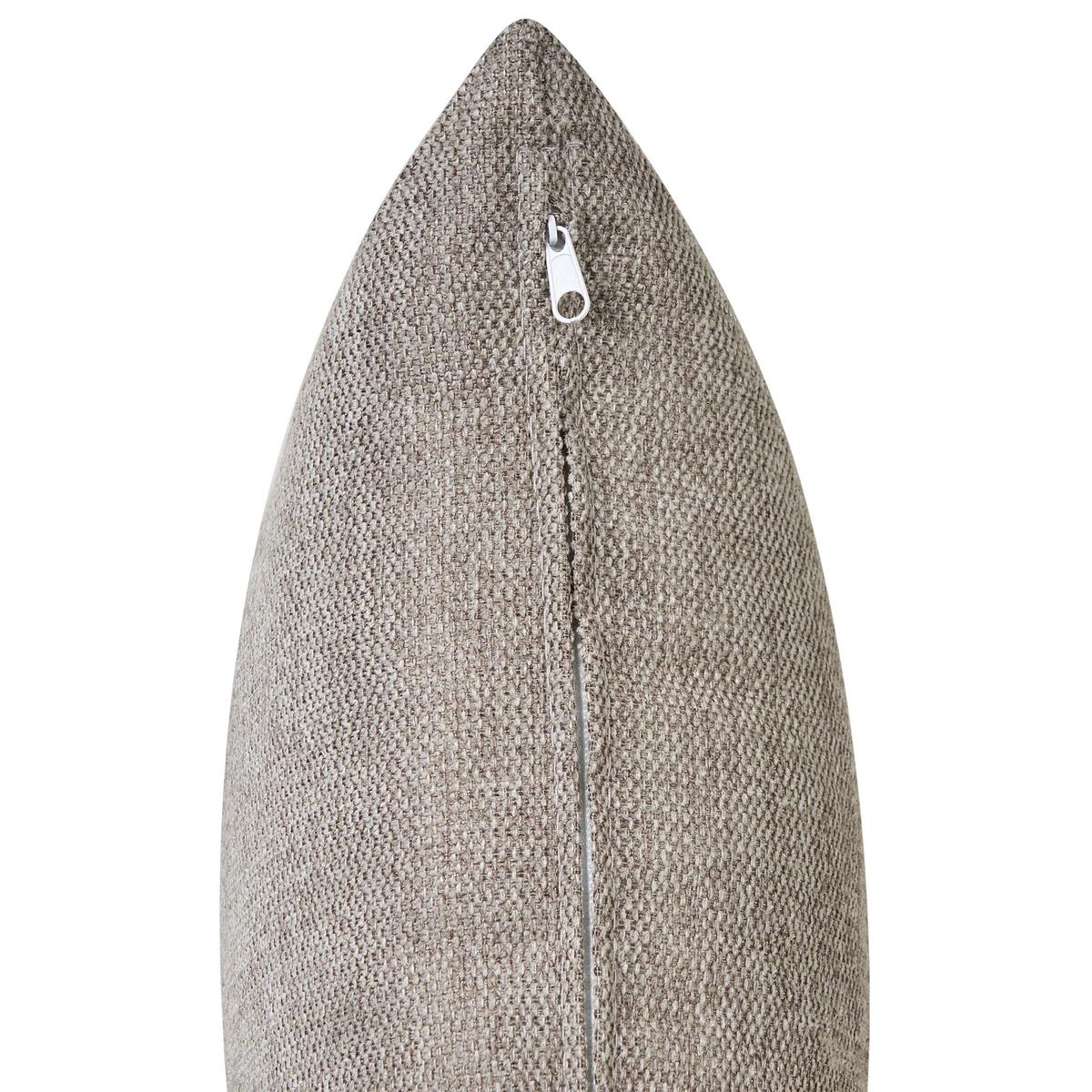 3-SITZER-ECKSOFA Stoff taupe linksseitig Svansele - Taupe, Textil (278/174cm) - Beliani