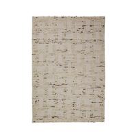 WOLLTEPPICH handgewebt ELIN, geometrisch, Natur, 140 x 200 cm - Beige, Textil (200/140cm) - KADIMA DESIGN