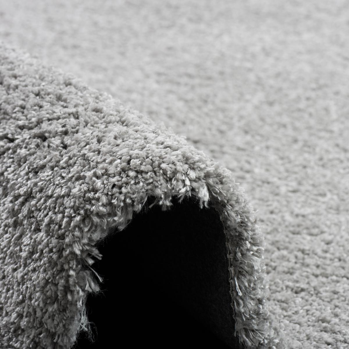 LUXUS HOCHFLOR SHAGGY TEPPICH DREAM RUND - Grau, Textil (133/133cm) - Snapstyle