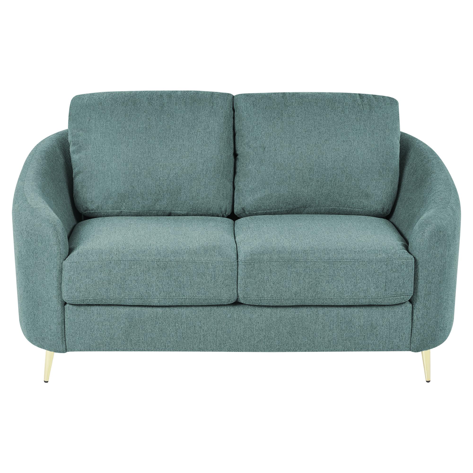 2-SITZER-SOFA Polsterbezug Mintgrün Trosa - Mintgrün, Textil (153/88/86cm) - Beliani