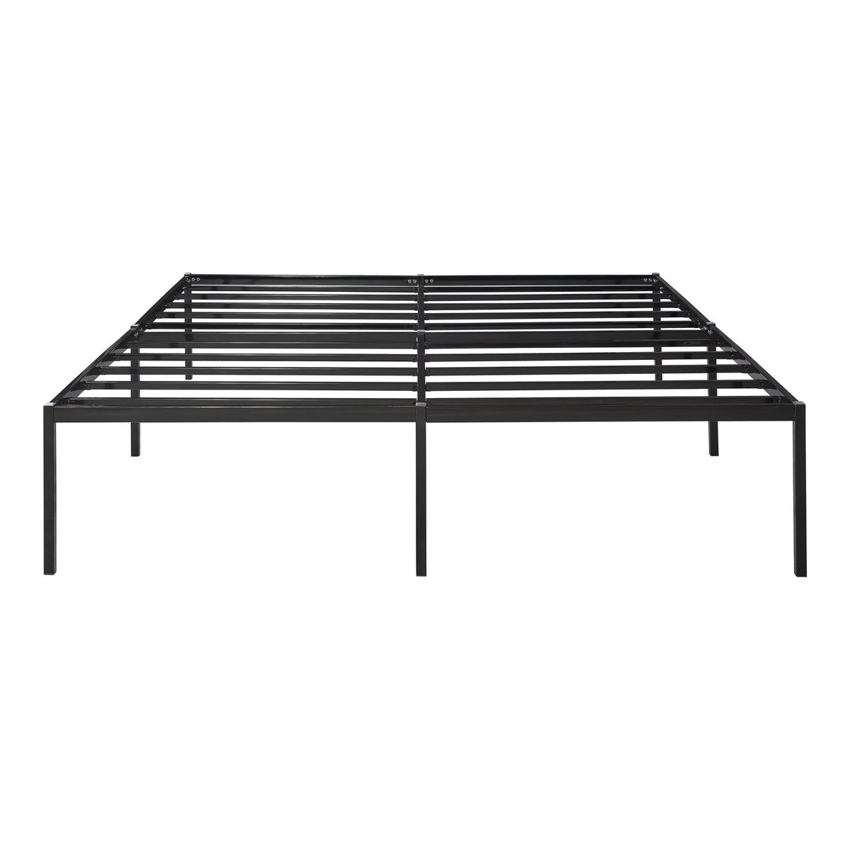 METALLBETT Vårdö - Schwarz, Metall (160/200cm) - [en.casa]