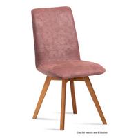 ESSZIMMERSTUHL (8er-Set) Dilga 47x92x60 Schwarz/Rosewood - Eichefarben/Dunkelrosa, Kunststoff (60/92/47cm) - 58aufmkessel