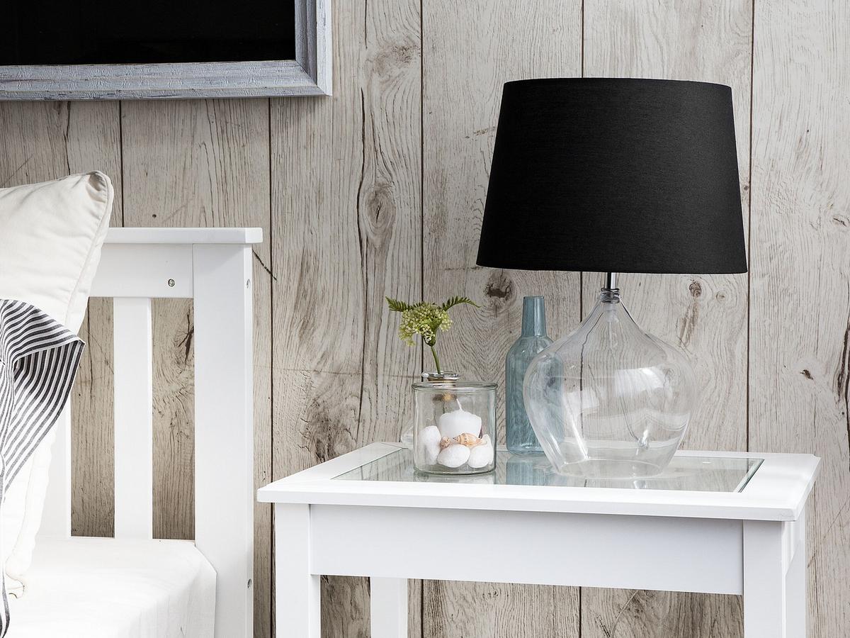 TISCHLAMPE Osum 30/30/45 cm - Transparent, Glas (30/30/45cm) - Beliani