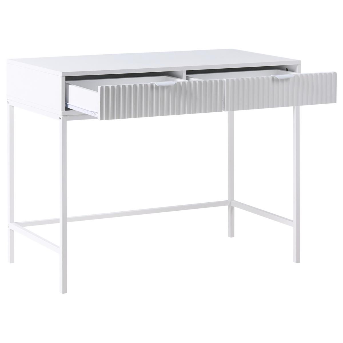 KONSOLENTISCH Weiß Adelaide - Weiß, Holzwerkstoff (50/77/100cm) - Beliani