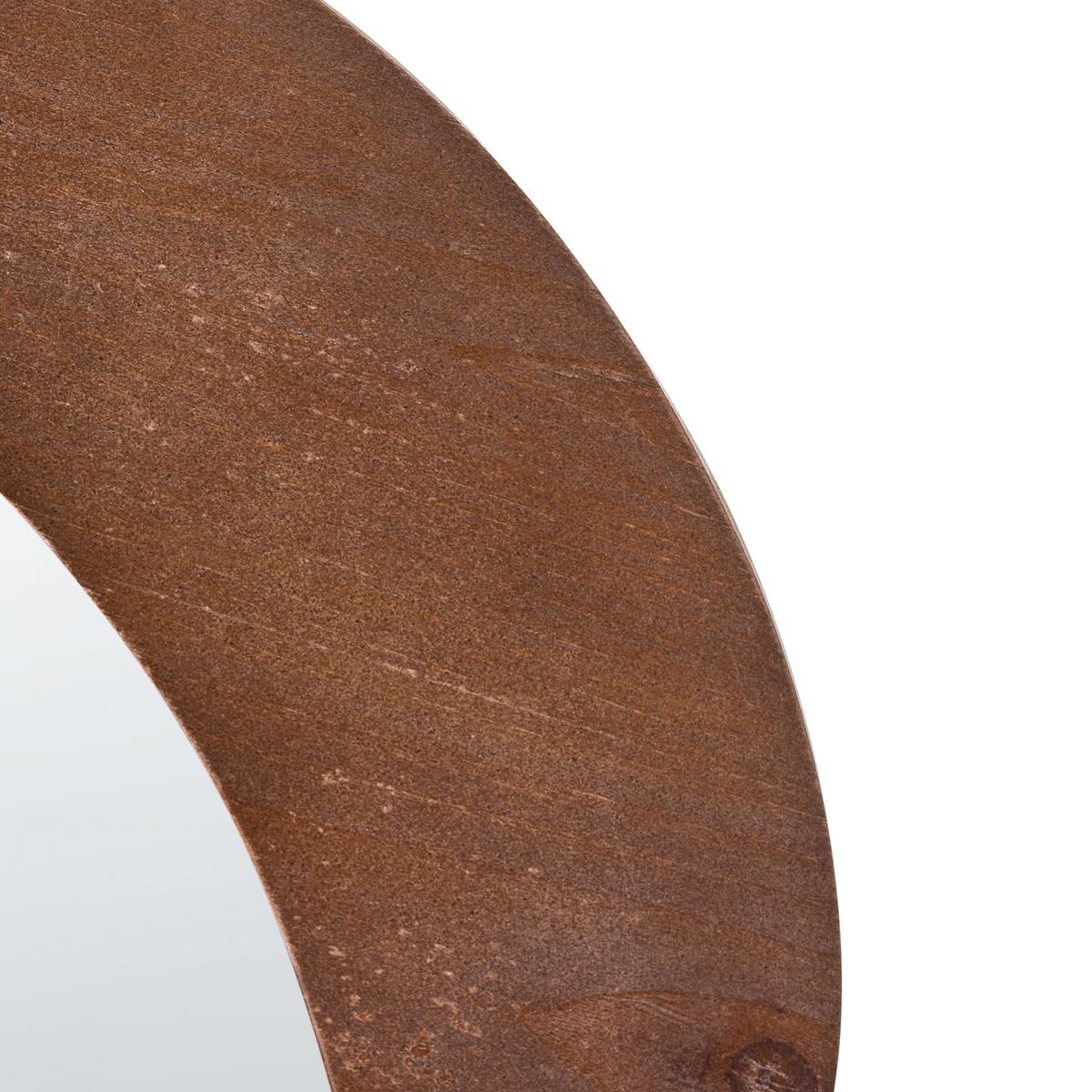 WANDSPIEGEL 60/80 cm Dunkelbraun Alvena - Braun, Holzwerkstoff (60/80/2cm) - Beliani