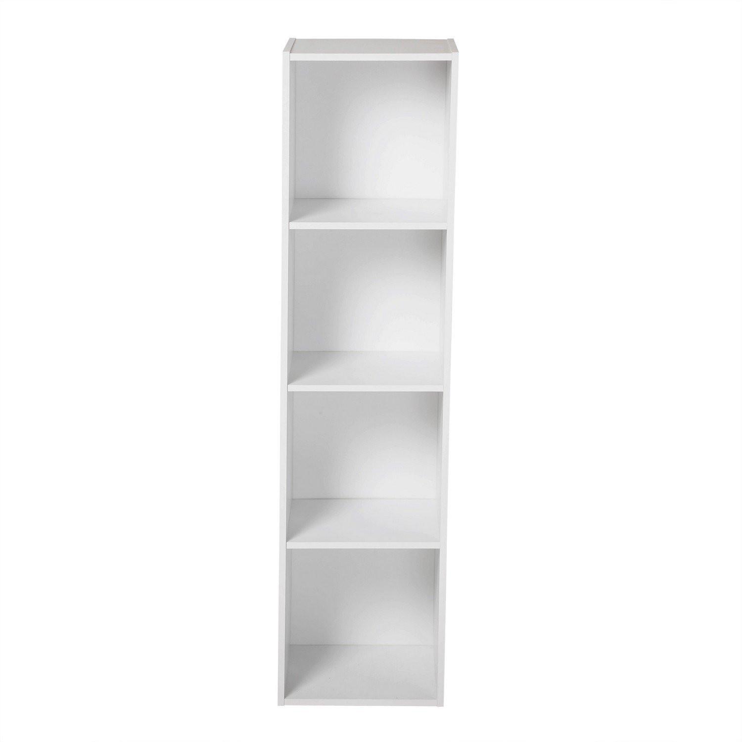 MÖBEL mit 4 Fächern 31,1/29,5/122,5 cm - Weiß, Holzwerkstoff (29.5/122.5/31.1cm) - Calicosy