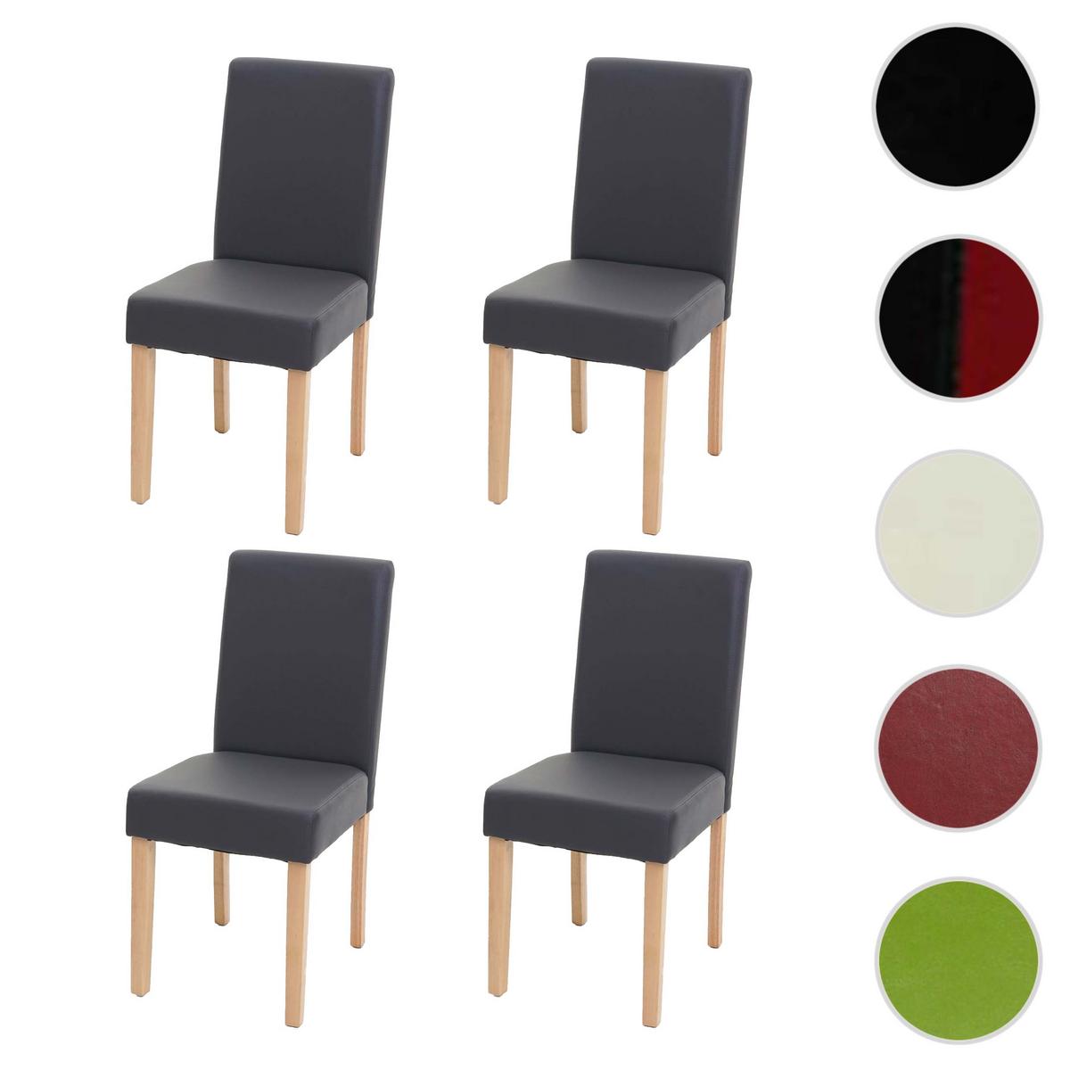 ESSZIMMERSTUHL Grau, Braun 4er-Set - Braun/Grau, Textil (43/90/56cm) - MCW