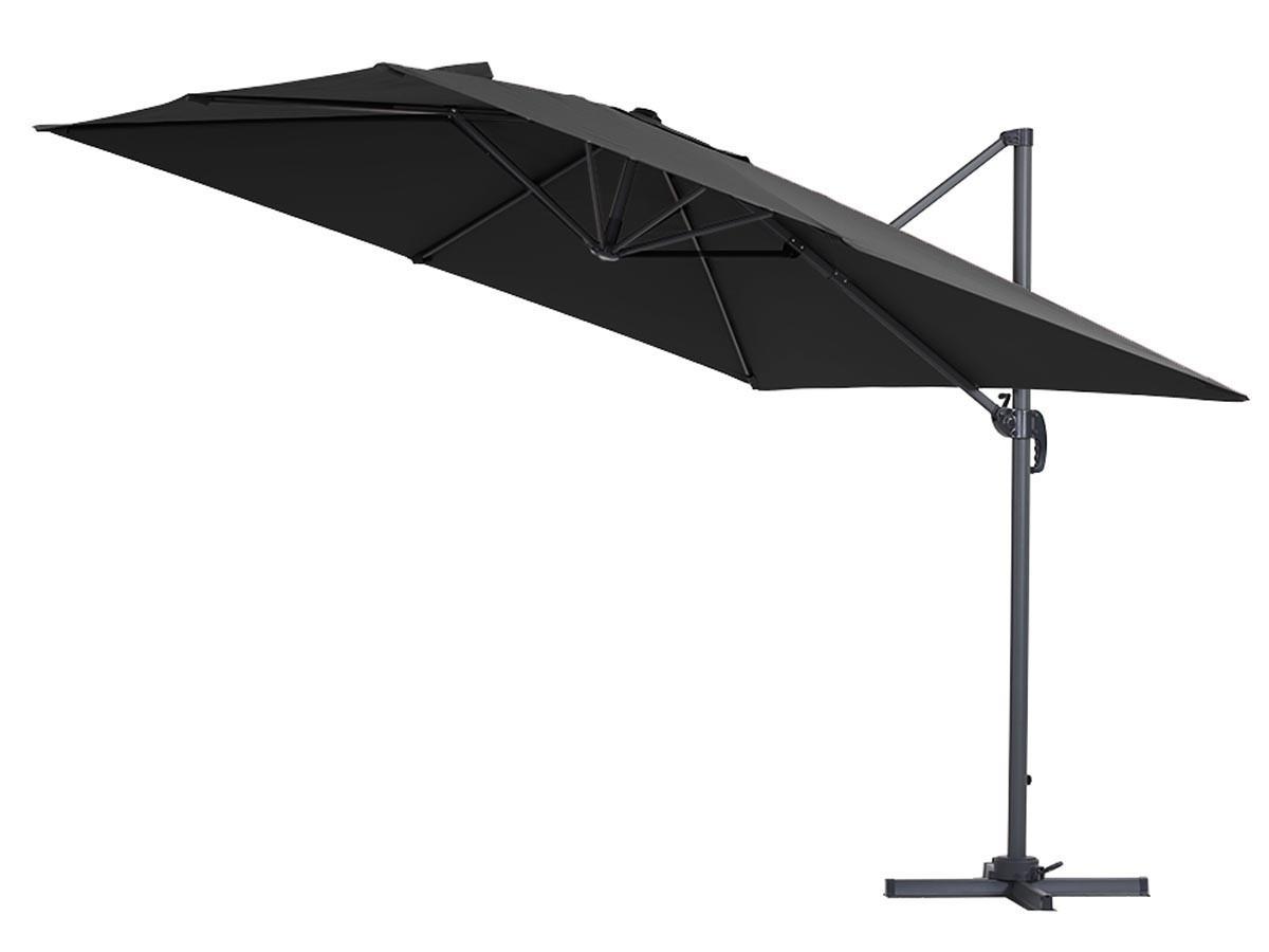 SONNENSCHIRM sun 3 Schwarz - Schwarz, Metall (300/300cm) - Habitat Garten