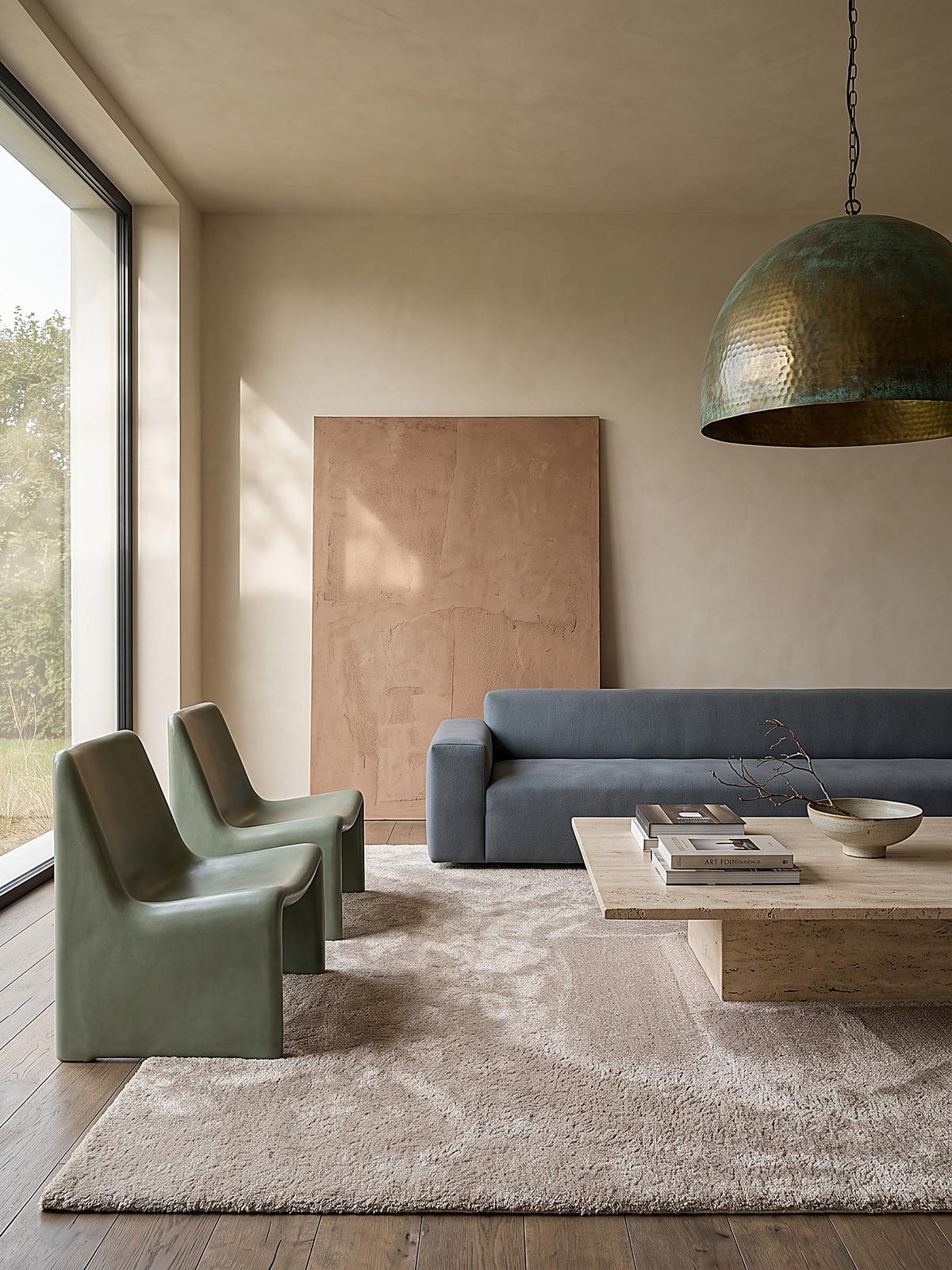 TEPPICH Hochflor ZINAL Uni Polyester Beige 80 x 150 cm - Beige, Textil (80/150cm) - KADIMA DESIGN