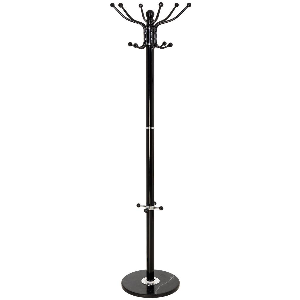 GARDEROBE aus metall 36x173cm - Schwarz, Metall (36/173/36cm) - Wanderlust