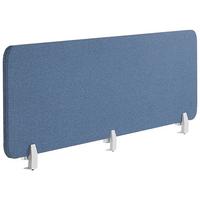 SCHREIBTISCHTRENNWAND 180 x 40 cm Blau Wally - Blau, Textil (180/40/2cm) - Beliani