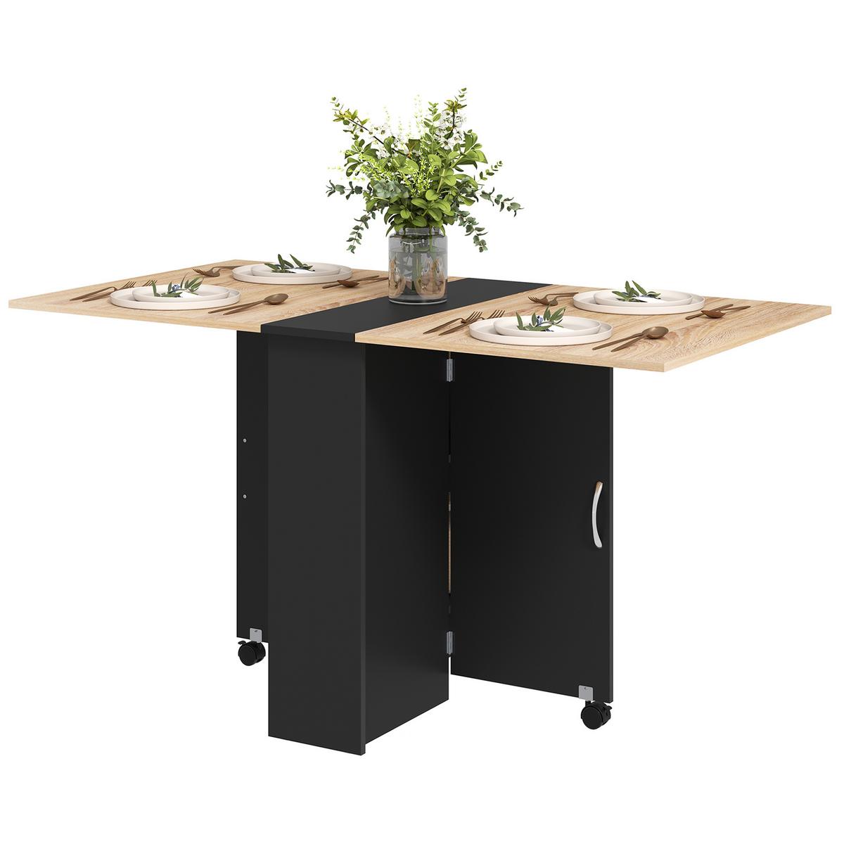 ESSTISCH Ilyvan 75/140/74 cm - Schwarz, Holz (75/140/74cm) - ZMH