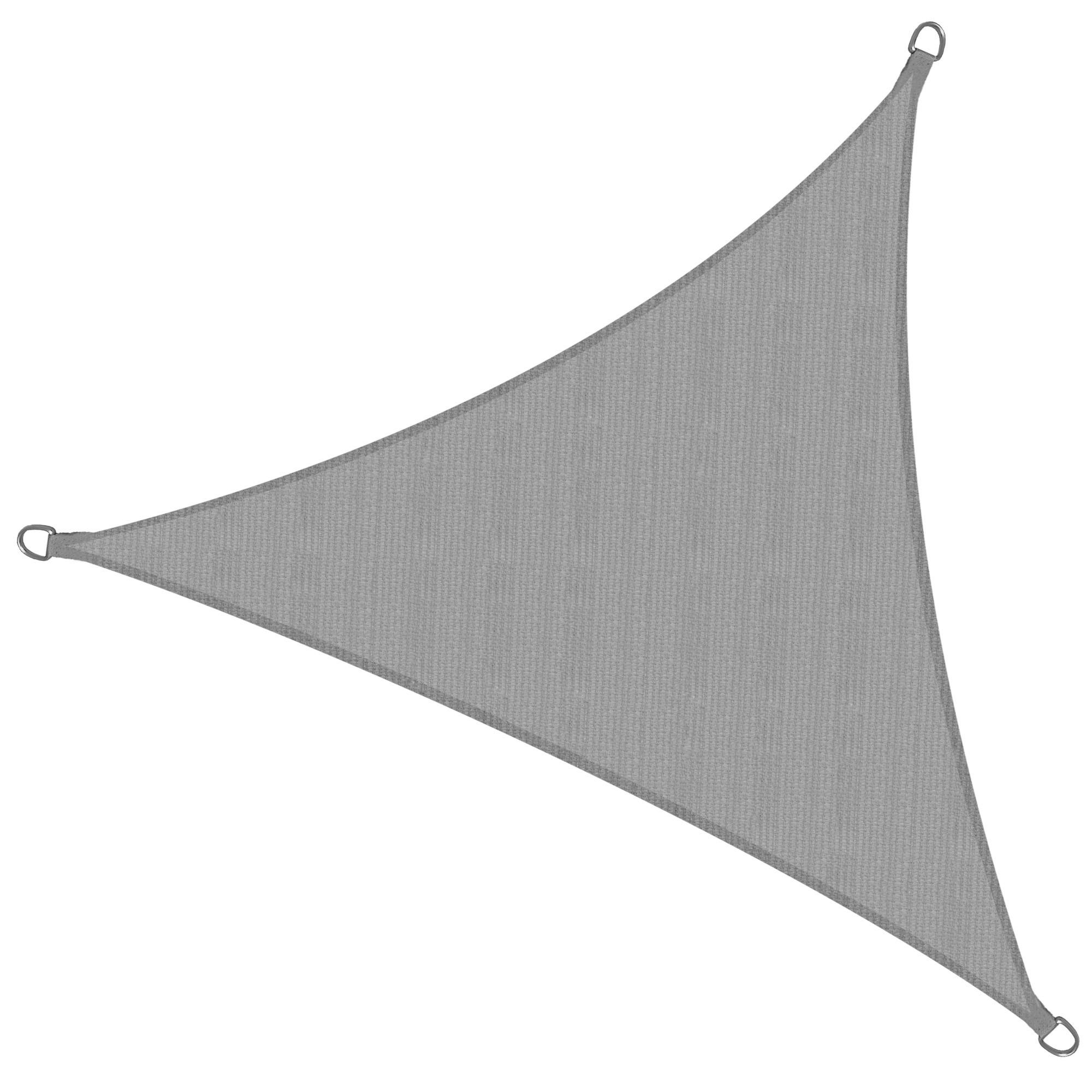 SONNENSEGEL SolVision HS9 300/300/300 cm dreieckig Grau HDPE - Grau, Kunststoff (300/300cm) - Sol Royal