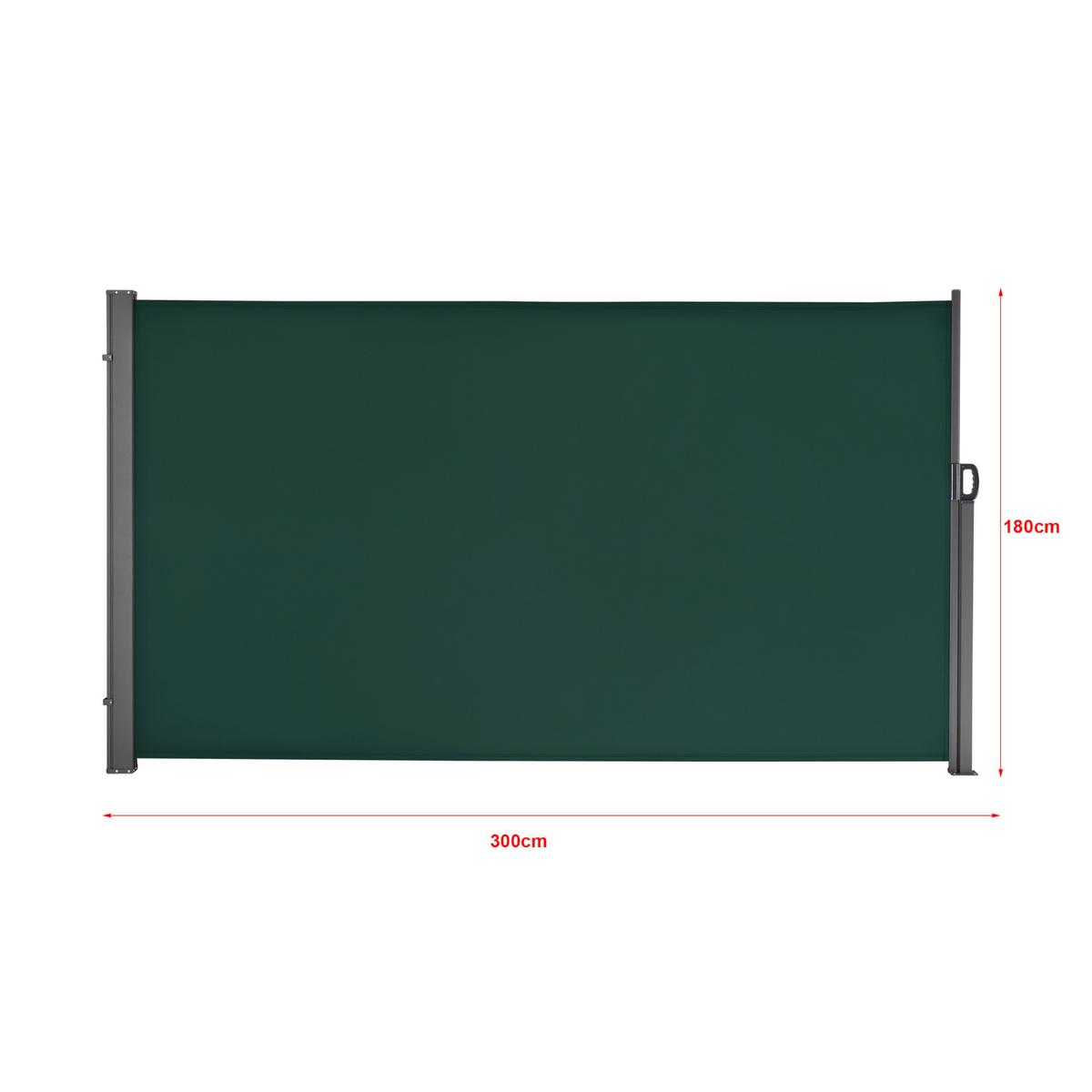 SEITENMARKISE Mulhacén - Dunkelgrün, Textil (300/180cm) - pro.tec
