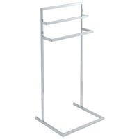 HANDTUCHSTÄNDER Metall Silber Melincue - Silberfarben, Metall (40/87/35cm) - Beliani